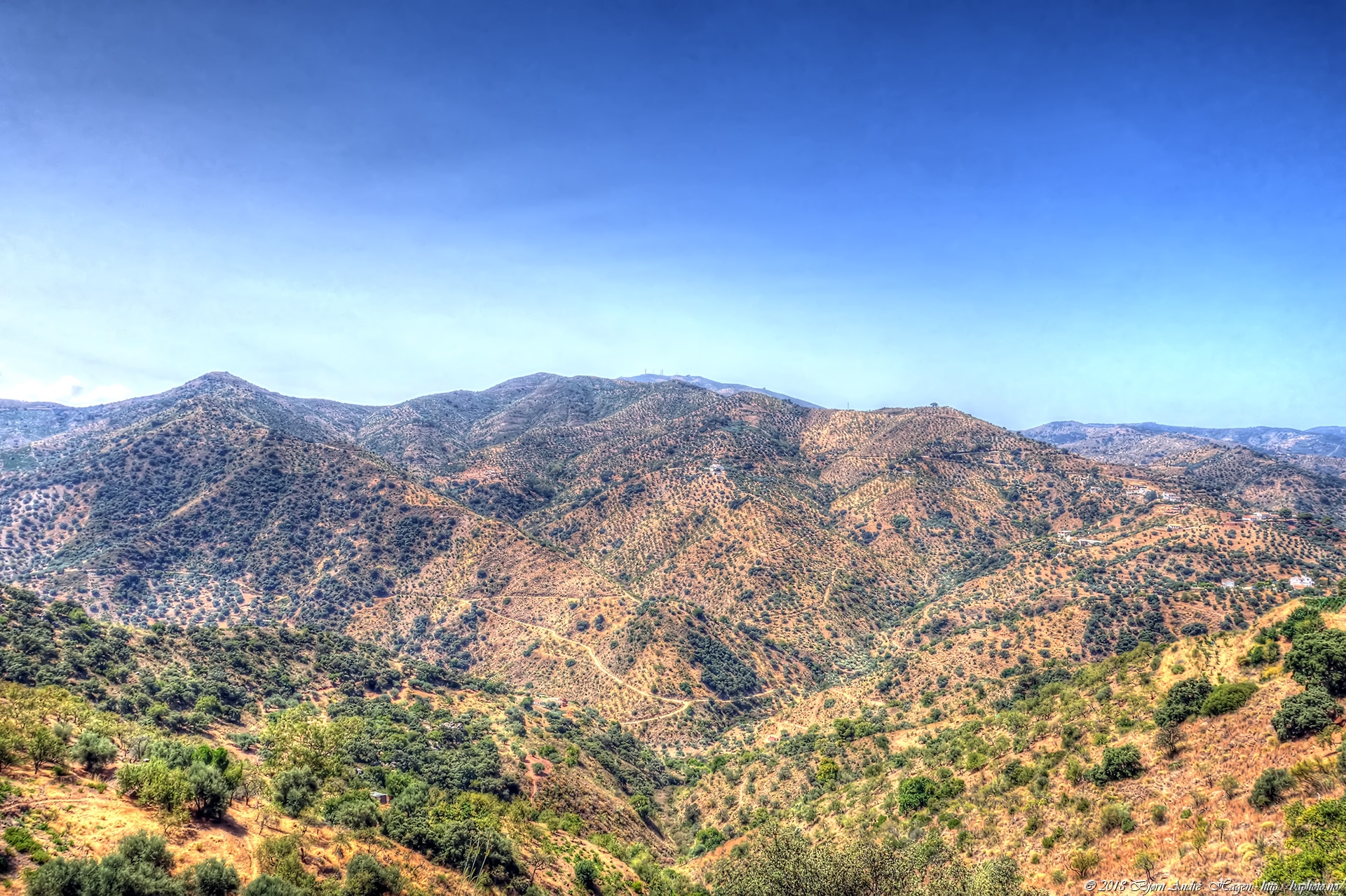 Comares landscape view
