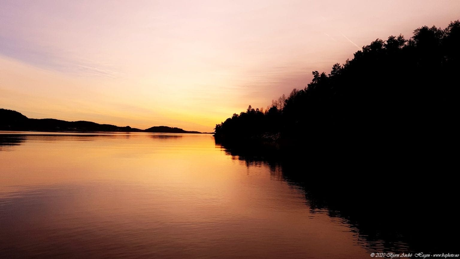 Vestfjorden sunset