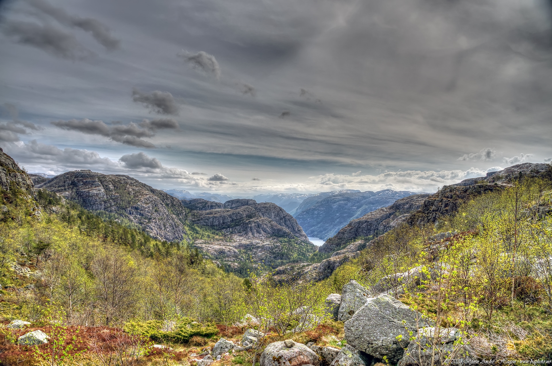 Norway mountains Preikestolen
