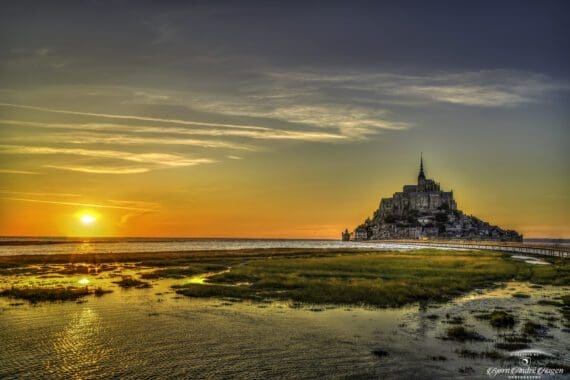 Mont Saint Michel HightideSunset